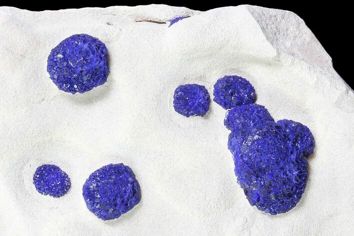 Small, Brilliant Blue Azurite Suns On Rock - Australia #77311